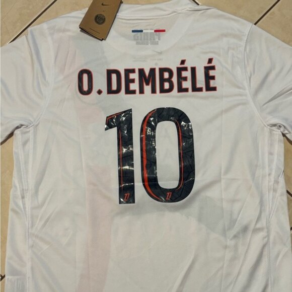 Paris Saint Germain Ousmane Dembele  Jersey # 10 , Unisex - Picture 2 of 12